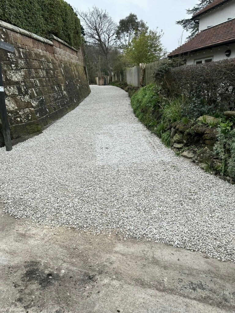 Gravel Driveway After Restoration in West Kirby