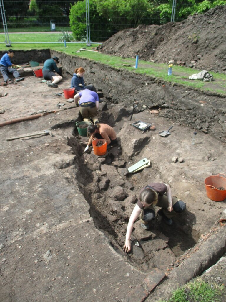 Excavation in Chester for the Universities archeology department