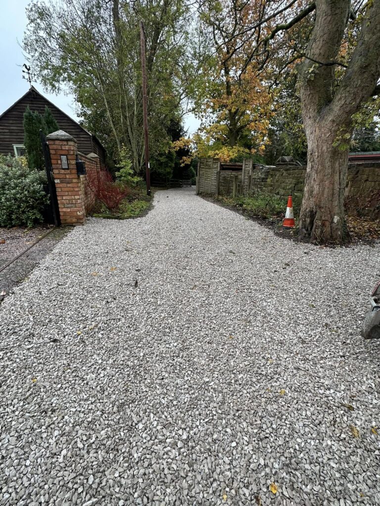 Complted new Gravel Driveway in Willaston property