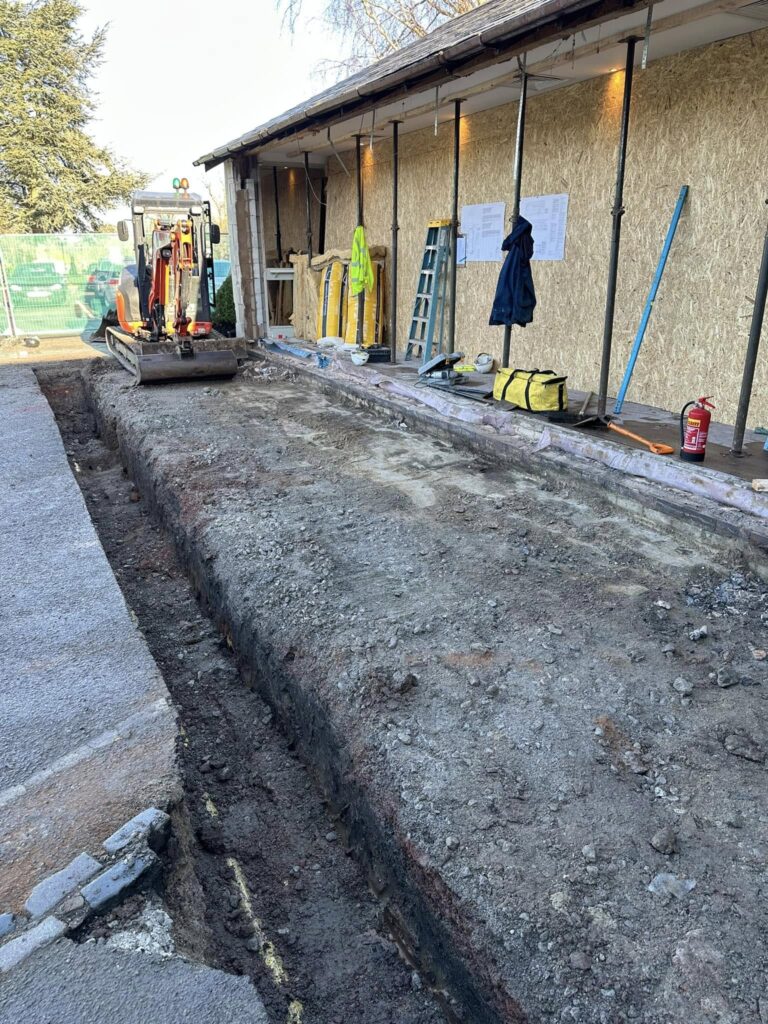 Footings and excavation work in Thornton Hough. Our Groundworks services have you covered